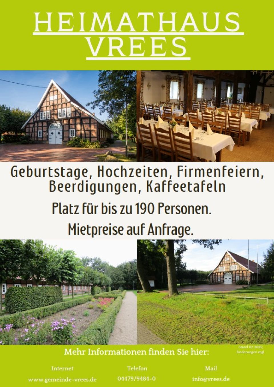 Flyer zum Heimathaus